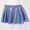 VernLan Girl's Metallic Skater Skort Dance Athletic Shiny Pleated A-Line Mini Scooter Skirt for Cheerleading Performance Royal Blue 13-14 Years view 4