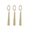 3 Pcs Gold Clip On Anime Cosplay Earrings Zoro Earrings for Women Men Dangle Hoop Cartilage Earrings view 1