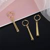 3 Pcs Gold Clip On Anime Cosplay Earrings Zoro Earrings for Women Men Dangle Hoop Cartilage Earrings view 3