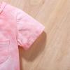 Aruzig Toddler Baby Girl Summer Outfits Tie dye Short Sleeve T-Shirt and Shorts 2Pcs Clothes Set for Girls (Pink White, 5-6 Years) view 4
