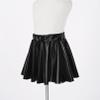 FEESHOW Kids Girl's Shinny Metallic Skater Skort Ballet Dance Athletic Mini Skirt Dancewear Cheerleading Costumes Black 1 6-8 Years view 4