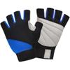 ChinFun Unisex Fishing Gloves Padded Palm Fingerless Kayaking Glove Men Women Water Ski, Canoeing, Windsurfing, Kiteboarding, Sailing Blue & Black M view 1