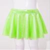 FEESHOW Kids Girl's Shinny Metallic Skater Skort Ballet Dance Athletic Mini Skirt Dancewear Cheerleading Costumes Fluorescent Green 2-4 Years view 3