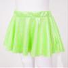 FEESHOW Kids Girl's Shinny Metallic Skater Skort Ballet Dance Athletic Mini Skirt Dancewear Cheerleading Costumes Fluorescent Green 2-4 Years view 4