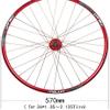 Wheelset 26 Inch Double Wall Alloy Rim,32 Hole MTB Mountain Bike Wheel Set Quick Release Disc Brake Bicycle Wheel for 7 8 9 10 Speed Road Wheel (Color : Blue, Size : 26inch) view 3
