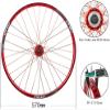 Wheelset 26 Inch Mountain Bike Wheelsets,32 Hole Quick Release Disc Brake Wheel WheelSet Hub Front 100mm Rear 135mm Road Wheel (Color : Red, Size : 26inch) view 4