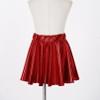 FEESHOW Kids Girl's Shinny Metallic Skater Skort Ballet Dance Athletic Mini Skirt Dancewear Cheerleading Costumes Red 1 14-15 Years view 3