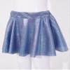 FEESHOW Kids Girl's Shinny Metallic Skater Skort Ballet Dance Athletic Mini Skirt Dancewear Cheerleading Costumes Royal Blue 13-14 Years view 4