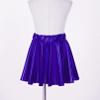 FEESHOW Kids Girl's Shinny Metallic Skater Skort Ballet Dance Athletic Mini Skirt Dancewear Cheerleading Costumes Royal Blue 1 6-8 Years view 3