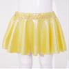 FEESHOW Kids Girl's Shinny Metallic Skater Skort Ballet Dance Athletic Mini Skirt Dancewear Cheerleading Costumes Gold 2-4 Years view 3