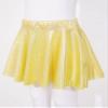 FEESHOW Kids Girl's Shinny Metallic Skater Skort Ballet Dance Athletic Mini Skirt Dancewear Cheerleading Costumes Gold 2-4 Years view 4