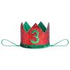 IBTOM CASTLE Toddlert Newborn Baby Little Girls One Years Old Birthday Party Outfits Watermelon Princess Romper Top + Tutu Skirt Toddler Princess Photo Shoot Fruit Theme Clothes Red - I'M THREE 3T view 3