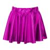 Aislor Toddler Youth Girls Metallic Athletic Dance Skirt Pleated Mini Skirts High Waist Scooter Skater Skirt Skort Hot Pink 2-4 Years view 1