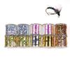 GREATFISHING Fly Tying Thread Combo Choice Midge Nymph Dry Flies Fly Tying Lure Making Materials Fly Tying Materials (10 Color Fly Flash Binding Material Combo) view 1