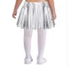 Aislor Toddler Youth Girls Metallic Athletic Dance Skirt Pleated Mini Skirts High Waist Scooter Skater Skirt Skort Silver 10-12 Years view 4