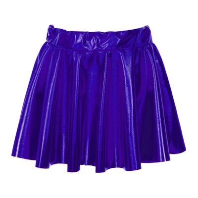Aislor Toddler Youth Girls Metallic Athletic Dance Skirt Pleated Mini Skirts High Waist Scooter Skater Skirt Skort Royal Blue 2-4 Years