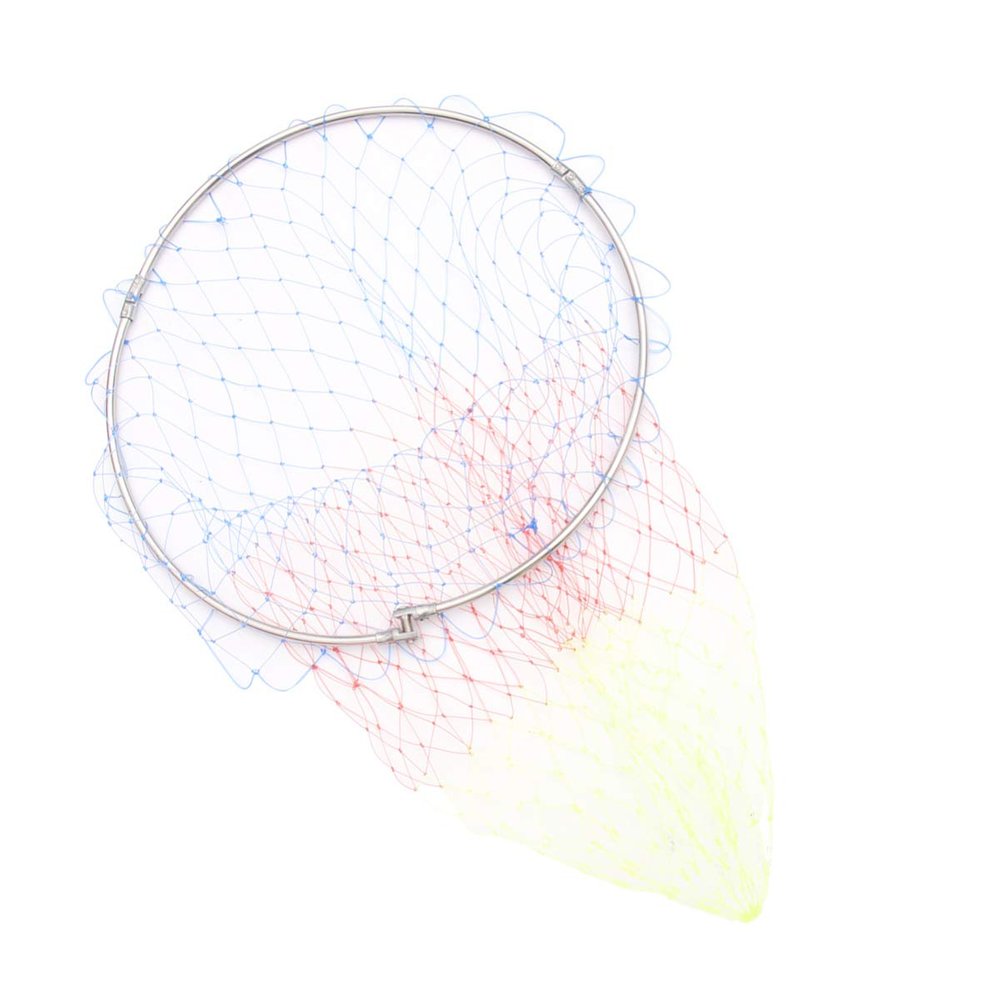 BESPORTBLE 1pc Fishing Landing Net Fish Catching Hoop Net Large Fishing Shrimp Aquarium Folding Mesh s Drag Fishs Salvage Grabbing Brine