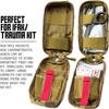 Tactical Ifak Trauma Kit Emergency First Aid Stop The Bleed Ifak Refill, Ifak Med Kit Trauma Refill Military Medical Supplies Kit Pack for Duty Belt view 2