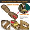 Tactical Ifak Trauma Kit Emergency First Aid Stop The Bleed Ifak Refill, Ifak Med Kit Trauma Refill Military Medical Supplies Kit Pack for Duty Belt view 4