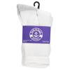 Yacht & Smith 12 Pairs Of Mens & Womens Lightweight Cotton Crew Socks Bulk, Homeless Donation Cheap, Wholesale Sock (12 Pairs White Womens/Gray Heel and Toe) view 2