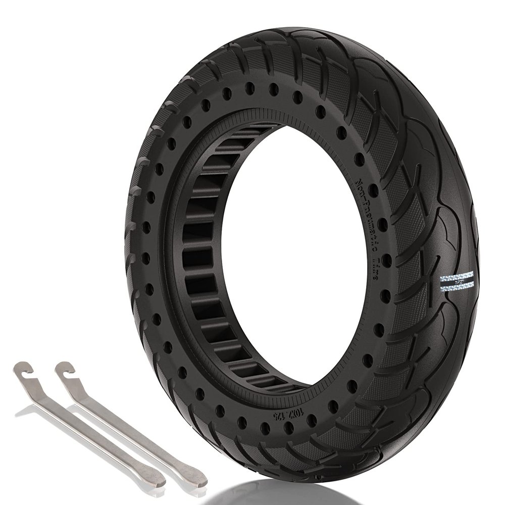 1PZ TS1-X10 10x2.125 Solid Tire Front or Rear Honeycomb Tires Replacement for Xiaomi M365 and Gotrax G4 Electric Scooter Wheels