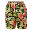 QWENTMTNTY Women's Summer Casual Shorts Drawstring Elastic Waist Beach Shorts Floral Print Fashion Short Pants with Pockets Green view 3