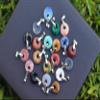Crystal Necklace - Donut Shaped Pendant with Bail Clear Quartz view 3