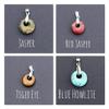 Crystal Necklace - Donut Shaped Pendant with Bail Clear Quartz view 4