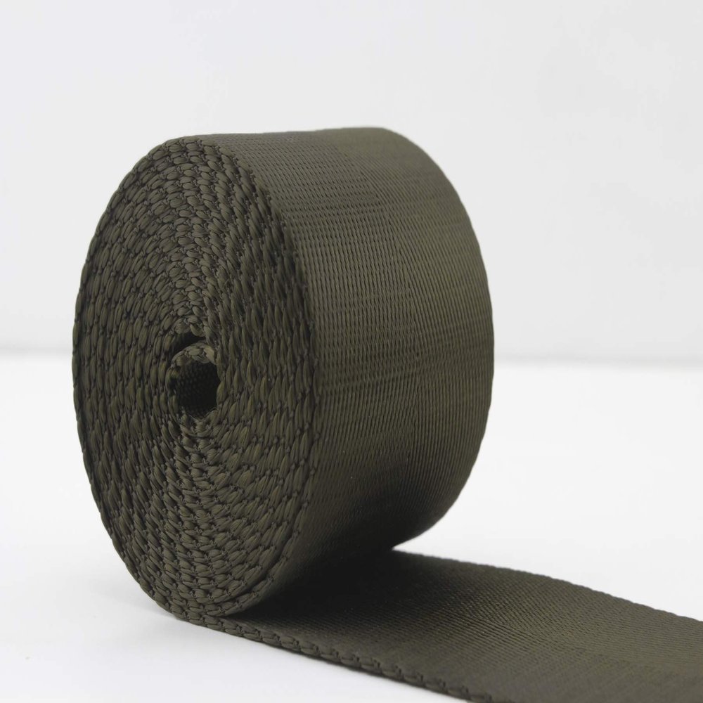 Nylon Webbing Ribbon 3/4 inch (18mm) Heavy Weight Green Strap Replacement 5 Yards ZD51