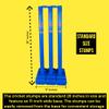 Bratla Cricket Best Buy CBB Stumps for Cricket - Blue Wicket with Target Stump Set, Cricket Stumps with a Base of Plastic, Cricket wickets with Multi Surface Placement view 4
