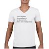 Dear Algebra Stop Asking Us to Find Your X V-Neck T-Shirt Math Tee White Small view 2