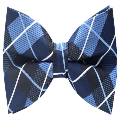 Carahere Mens Bow Tie Handmade Pre-Tied Fun Pattern Bow Ties for Men Blue
