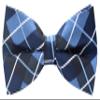 Carahere Mens Bow Tie Handmade Pre-Tied Fun Pattern Bow Ties for Men Blue view 1