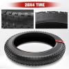 1PZ T20-X01 Fat Tire 20 x 4.0 Inch E-Bike Mountain Bicycle Tire Replacement for High-Performance Puncture-Resistant and All-Terrain Folding Electric MTB Tire with Offroad or Trail Riding view 3