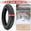 1PZ T20-X01 Fat Tire 20 x 4.0 Inch E-Bike Mountain Bicycle Tire Replacement for High-Performance Puncture-Resistant and All-Terrain Folding Electric MTB Tire with Offroad or Trail Riding view 4