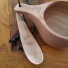 Large "Kyrre" Carved Nordic Kuksa by Coopers Bay Outdoors - Solid Wood Camp Mug & Spoon Set - This Bowl and Spoon is a Great Addition to Your Family Camping Cooking Gear - 12.5 oz/350 ml view 3