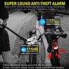 PADONOW Alarm Bike Tail Light: Wireless Remote Bicycle Rear Light USB-C Rechargeable Smart Motion Anti Theft Taillight with Loud Horn Red Led Flashing Lights Waterproof High Lumen Cycling Back Light view 3