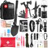 Survival Kit and First Aid kit, 160 Pcs Emergency Supplies Camping Accessories with Upgraded Molle Bag, Gifts for Men and Women Outdoor Adventure Camping Hiking Hunting view 1