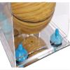 Better Display Cases Acrylic Mini - Miniature (not Full Size) Basketball Display Case with Mirror Case, Light Blue Risers, Wall Mount and Mirror Base (B03/A015) view 3