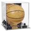 Better Display Cases Acrylic Mini - Miniature (not Full Size) Basketball Display Case with Mirror Case, Black Risers and Mirror Base (B03/A015) view 1