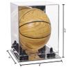 Better Display Cases Acrylic Mini - Miniature (not Full Size) Basketball Display Case with Mirror Case, Black Risers and Mirror Base (B03/A015) view 2