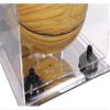 Better Display Cases Acrylic Mini - Miniature (not Full Size) Basketball Display Case with Mirror Case, Black Risers and Mirror Base (B03/A015) view 3