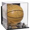Better Display Cases Acrylic Mini - Miniature (not Full Size) Basketball Display Case with Mirror Case, Silver Risers, Wall Mount and Mirror Base (B03/A015) view 1