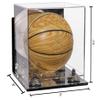 Better Display Cases Acrylic Mini - Miniature (not Full Size) Basketball Display Case with Mirror Case, Silver Risers, Wall Mount and Mirror Base (B03/A015) view 2
