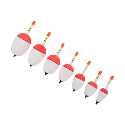 01 02 015 Light Stick Foam Float, EVA Luminous Buoy Scratch Resistant 7PCS Lightweight Solid Core for Night Fishing for Sea Fishing