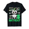 8 Year Old Panda 8th Birthday Girl Boy Panda Lover Birthday T-Shirt