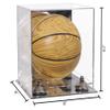 Better Display Cases Acrylic Mini - Miniature (not Full Size) Basketball Display Case with Mirror Case, Silver Risers and Mirror Base (B03/A015) view 2
