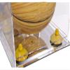 Better Display Cases Acrylic Mini - Miniature (not Full Size) Basketball Display Case with Mirror Case, Yellow Risers and Mirror Base (B03/A015) view 3