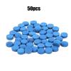 9-13 mm Pool Cue Tips - 50 Pieces Leather Billiard Stick Replacement Tips with Storage Box - for Snooker Pool Eight Nine Ball, Blue (13mm) view 3