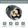 SEADESKY 2Pcs Camping Stove Adapter Propane to Butane Adapter 1 Lb Propane Small Tank Input EN417 Lindal Valve Output Gas Adapter Converter Outdoor Cylinder LPG Canister Convert view 2